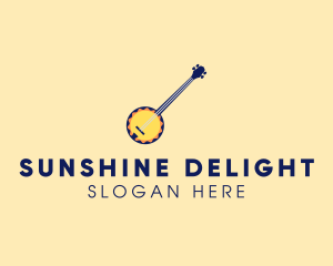 Sunny Banjo Player Music logo design