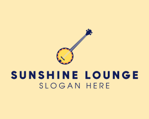 Sunny Banjo Player Music logo design