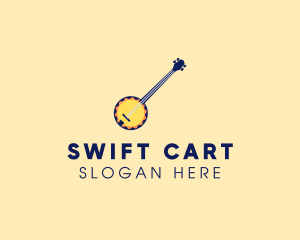 Sunny Banjo Player Music logo design