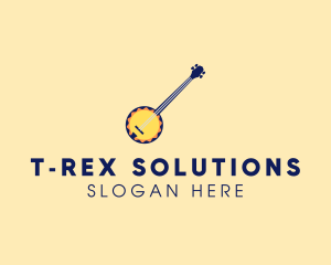 Sunny Banjo Player Music logo design