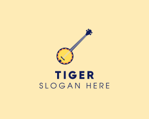 Sunny Banjo Player Music logo design