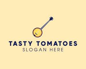 Sunny Banjo Player Music logo design