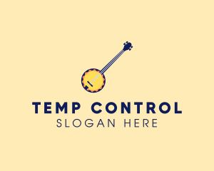 Sunny Banjo Player Music logo design