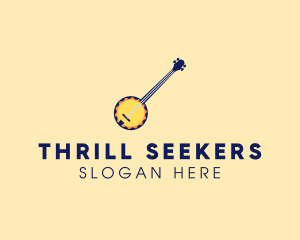 Sunny Banjo Player Music logo design