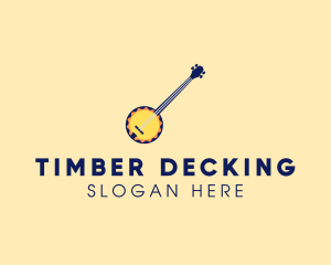 Sunny Banjo Player Music logo design