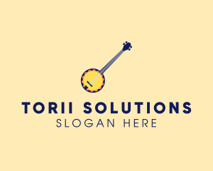 Sunny Banjo Player Music logo design