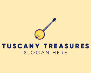 Sunny Banjo Player Music logo design