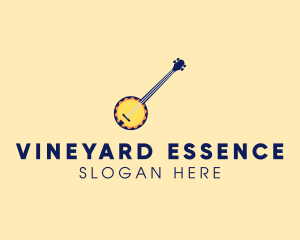 Sunny Banjo Player Music logo design