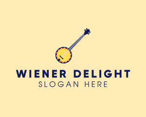 Sunny Banjo Player Music logo design