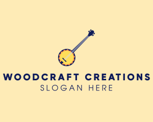 Sunny Banjo Player Music logo design