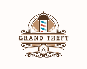 Barber Haircut Hairdresser Logo