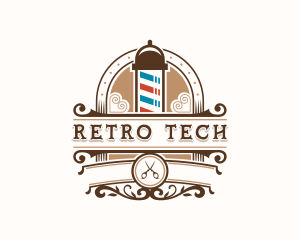 Barber Haircut Hairdresser logo design