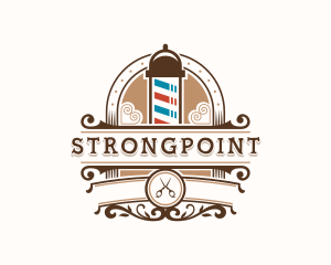 Hairdresser - Barber Haircut Hairdresser logo design