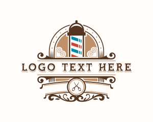 Letter Mark - Barber Haircut Hairdresser logo design