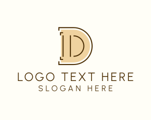 Lettermark - Minimalist Letter D Business Agency logo design