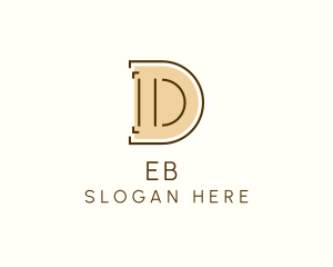Minimalist Letter D Business Agency logo design