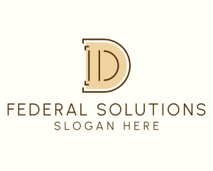 Business Firm Letter D logo design