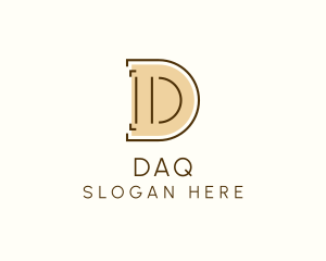 Minimalist Letter D Business Agency logo design