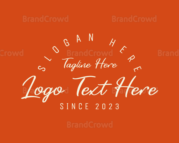 Classic Cursive Business Logo