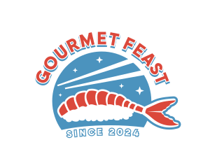 Sushi Ebi Gourmet logo design