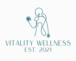 Wellness Exercise Athlete  logo design