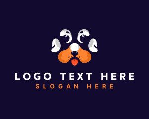 Dog Paw Veterinarian logo design