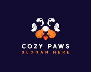 Dog Paw Veterinarian logo design