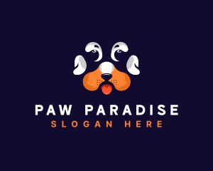 Dog Paw Veterinarian logo design