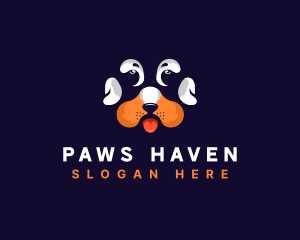 Dog Paw Veterinarian logo design