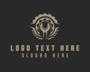 Cog - Gear Wrench Mechanic logo design