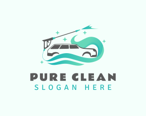 Car Wash Pressure Washer logo design