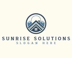 Mountain Roof Builder logo design