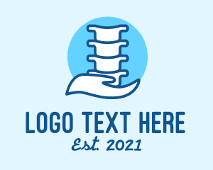 Spinal Cord - Spinal Skeletal Bone logo design