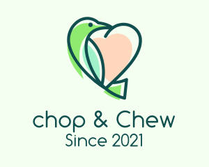 Love - Love Bird Heart logo design