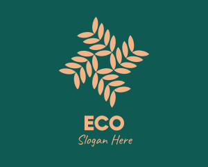 Brown Vegetation Pattern Logo