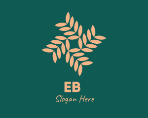 Brown Vegetation Pattern Logo