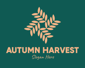 Brown Vegetation Pattern logo design