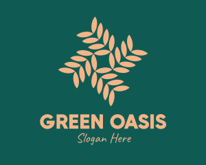 Vegetation - Brown Vegetation Pattern logo design