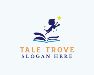 Storybook - Child Kindergarten Book logo design