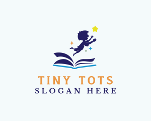 Child - Child Kindergarten Book logo design