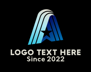 Productions - Star Courier Logistics Letter A logo design