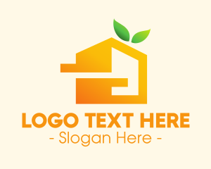 Orange - Modern Fruity House logo design