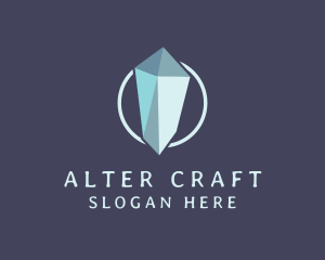 Diamond Crystal Gemstone logo design