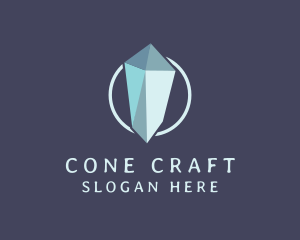 Diamond Crystal Gemstone logo design