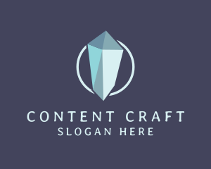 Diamond Crystal Gemstone logo design