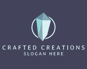 Diamond Crystal Gemstone logo design