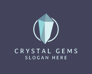 Diamond Crystal Gemstone logo design