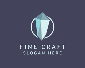 Diamond Crystal Gemstone logo design