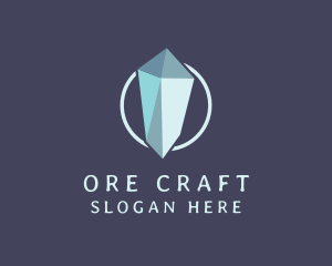 Diamond Crystal Gemstone logo design