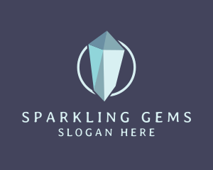 Diamond Crystal Gemstone logo design